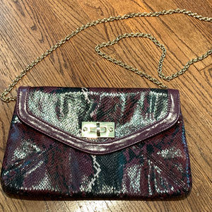 Faux Snakeskin Clutch / Purse